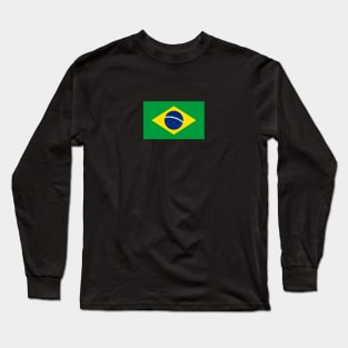 Brazil Flag Long Sleeve T-Shirt